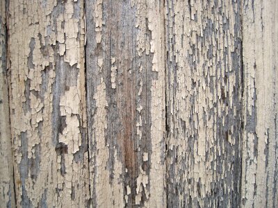 Worn bleached flaking