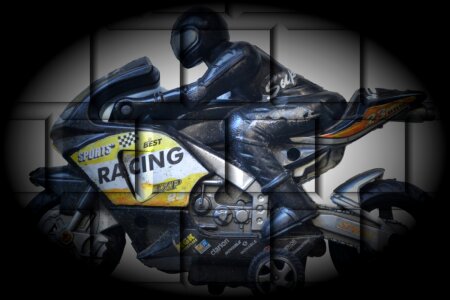 Black bars helmet