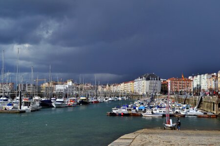 Port city seaside