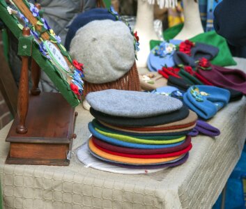 Berets colorful bright