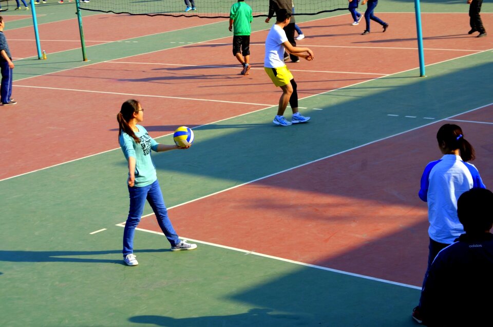 Volleyball court courts
