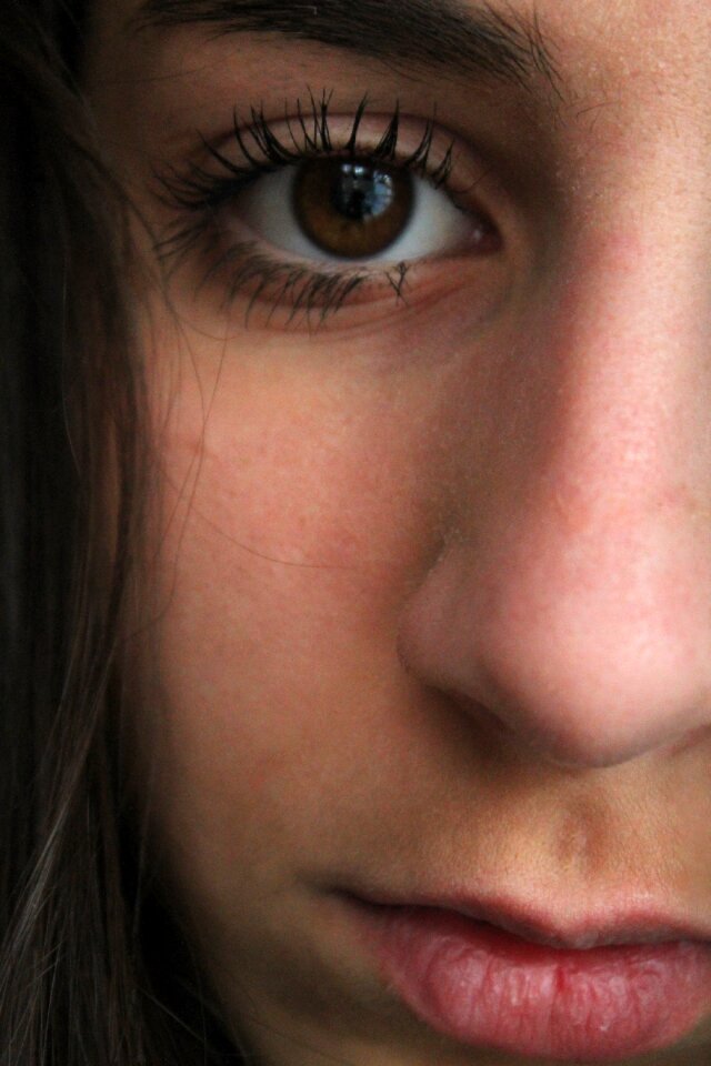 Nose lips mouth