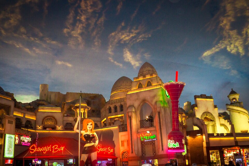 Night neon casino