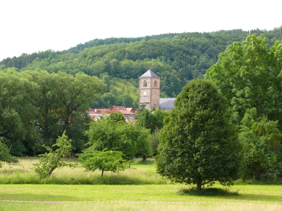 Thuringia germany steeple forest