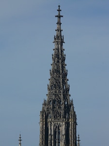 Spire church tower photo