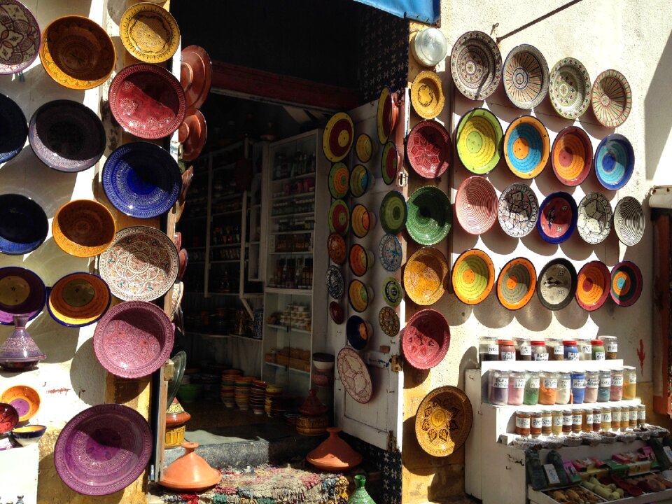 Plates shop color pottery