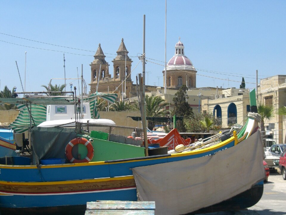 Boat colors landscape