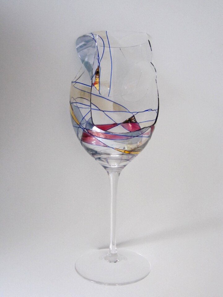 Cup glass wine