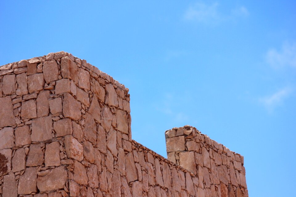 Castle wall the stone wall