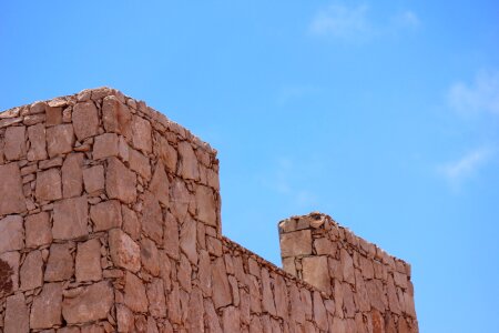 Castle wall the stone wall