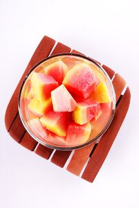Fruit fresh fruit papaya dishes photo
