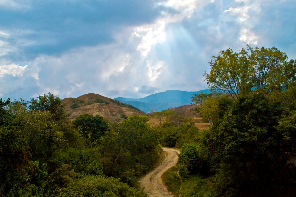 Colombia landscape clouds