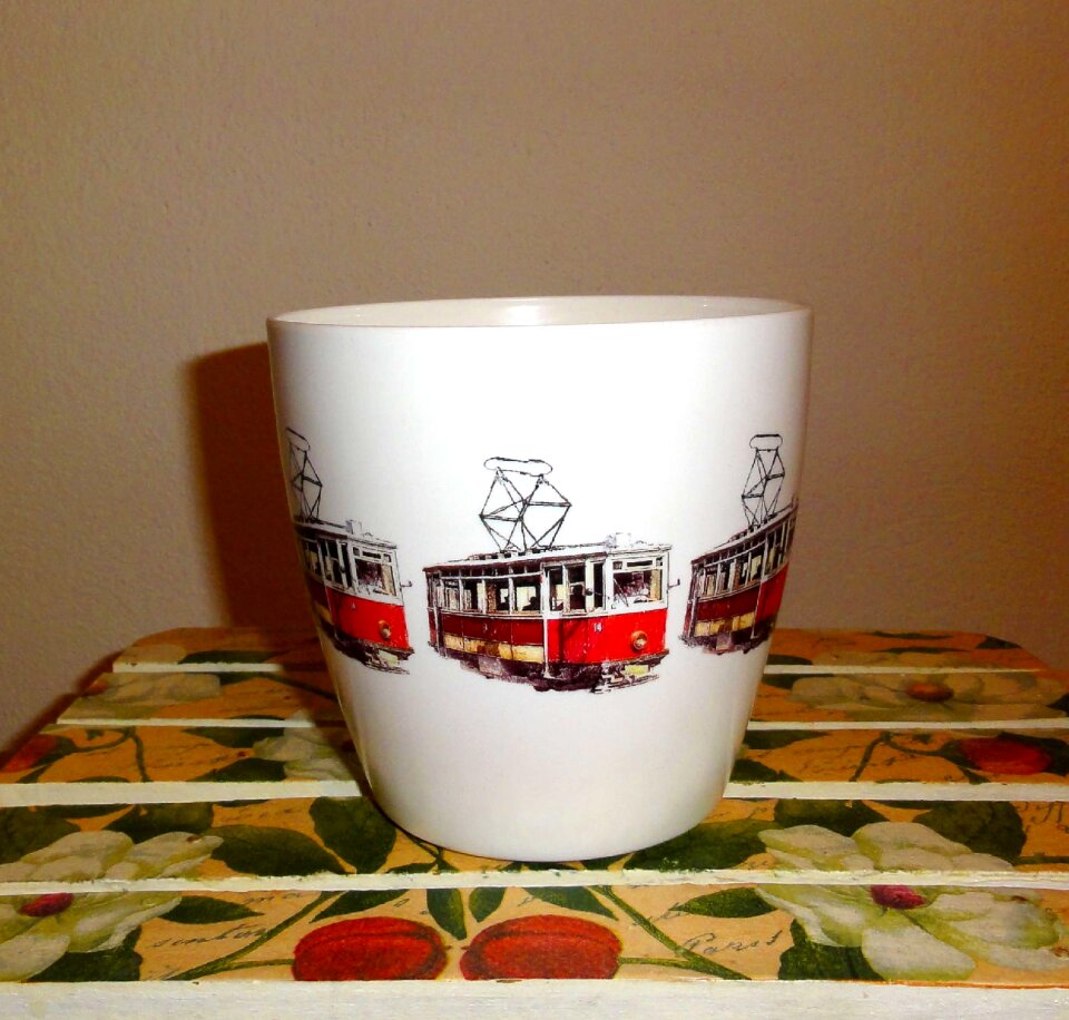 Painted flowerpot pottery