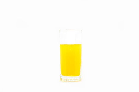 Glass yellow refreshments
