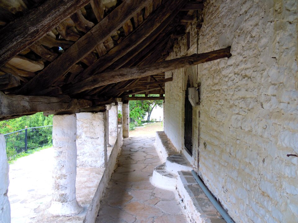 Wooden roof greece