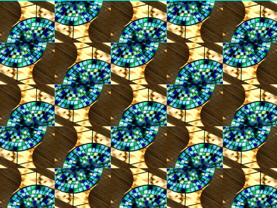 Turquoise artfully ceramic