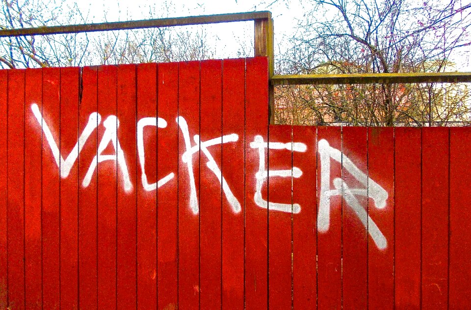 Beautiful graffiti red