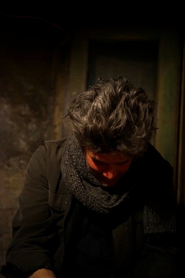 Grey hair ruminating thinking
