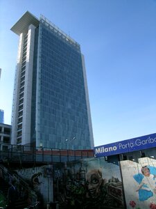 Porta garibaldi skyscraper station photo