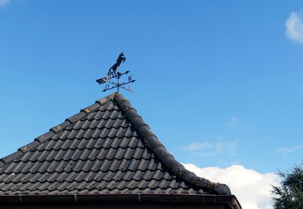 Roof brick wind direction indicator photo