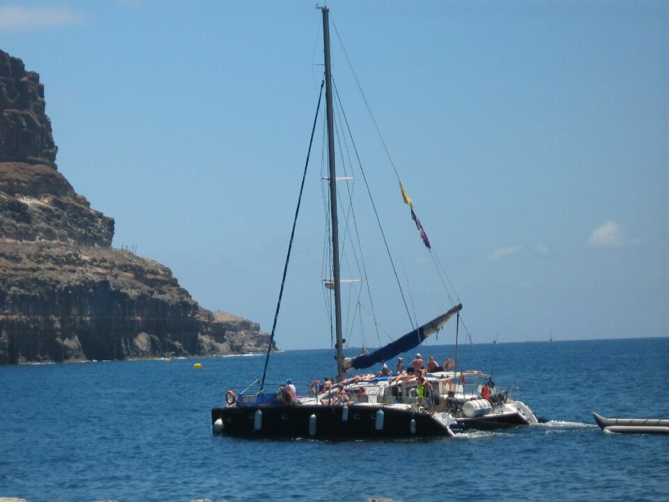 Boat canary islands nature
