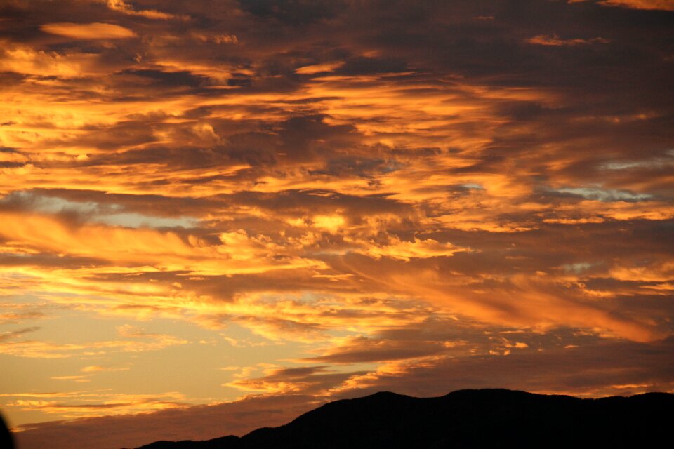 Golden sunset clouds cloud