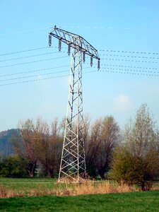 Upper lines technology power poles