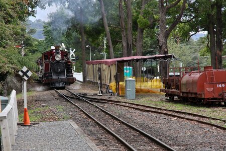 Railway smoke rail photo