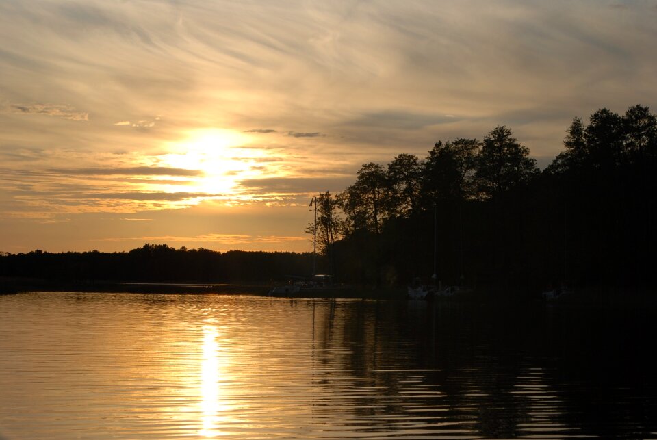 The sun sunset sky