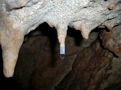 Stalactites caving caves