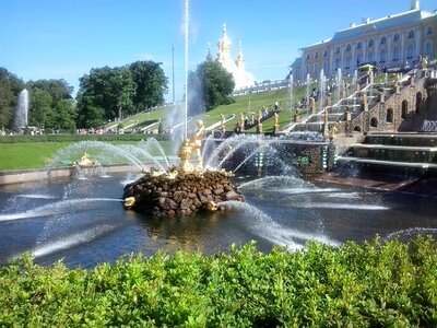 Fountain petrodvorets peterhof petersburg photo