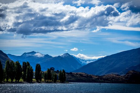 Lake wanaka mountains cloud