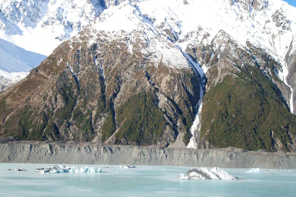 Landscape mountain glacier