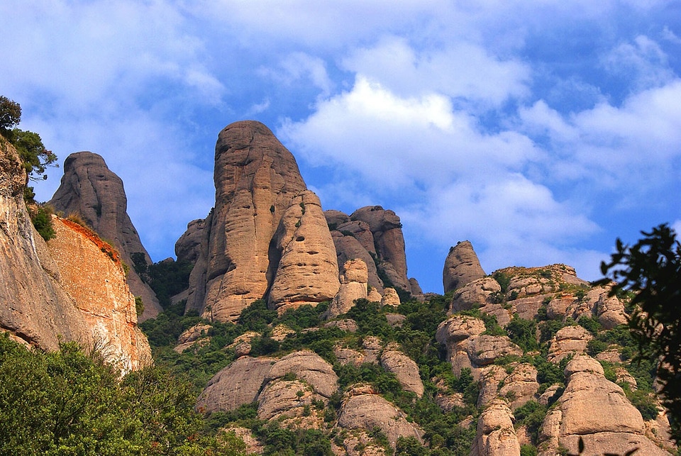 Stone mountains tranquil