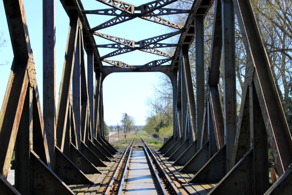 Railway bridge masuria poland