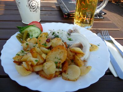Restaurant hearty lunch