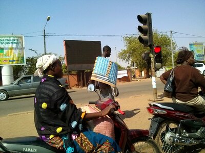 Africa woman city
