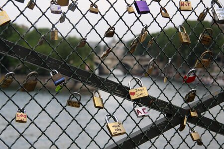 Pont des arts bridge of arts padlock photo