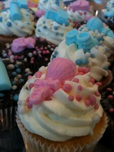 Birth cupcakes party