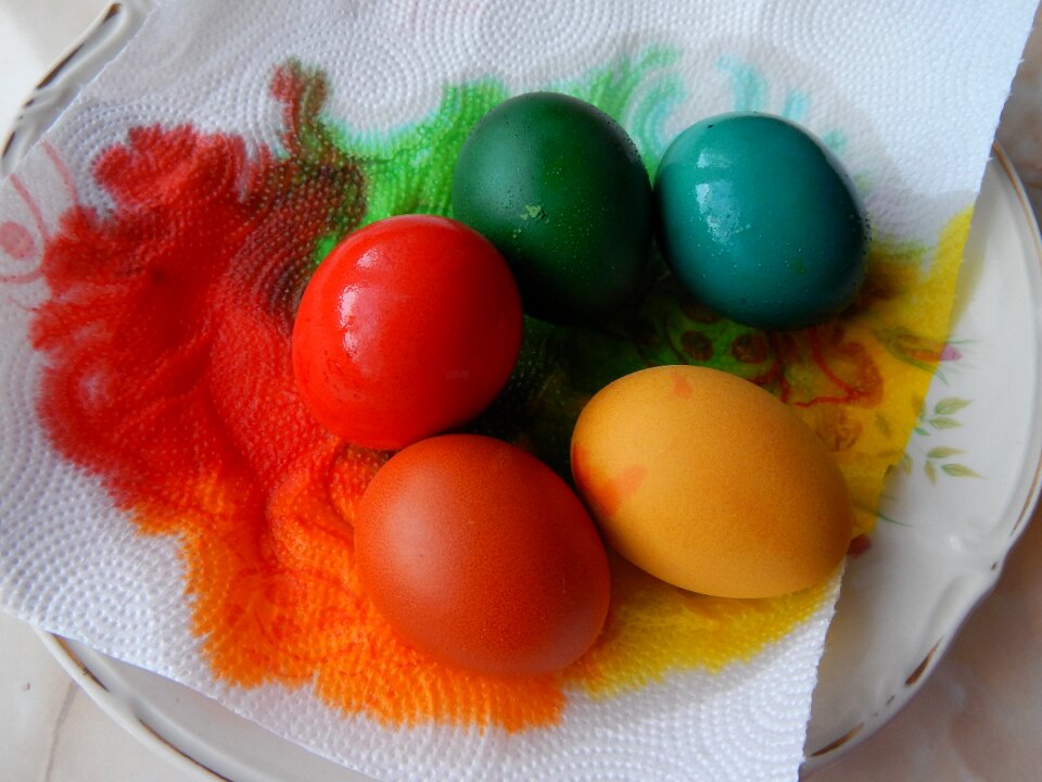 Eggs painting easter eggs