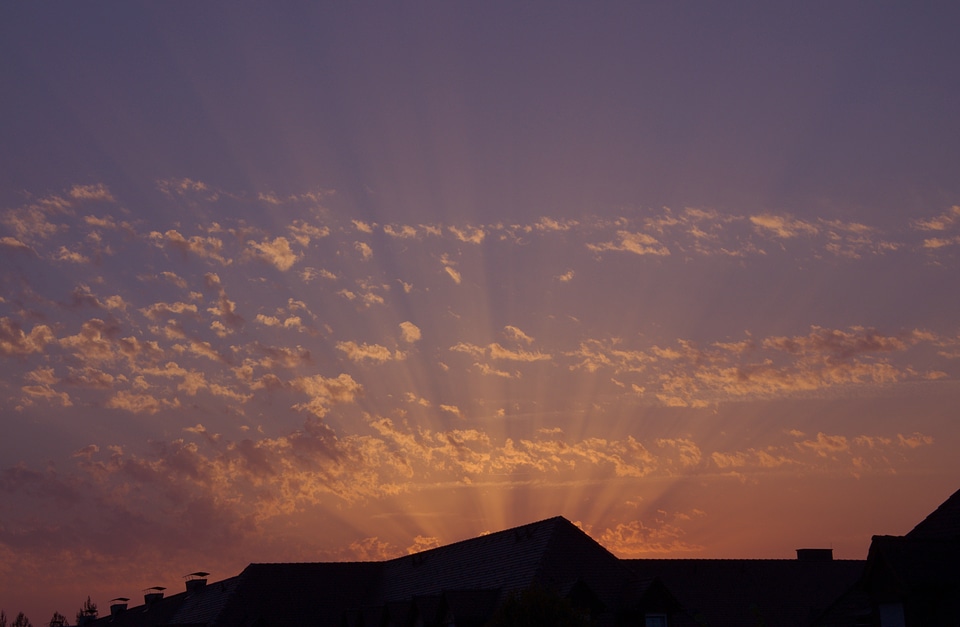 Sunbeam roofs clouds