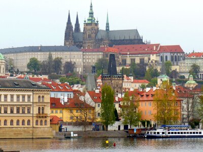 Czech republic moldova prague castle photo