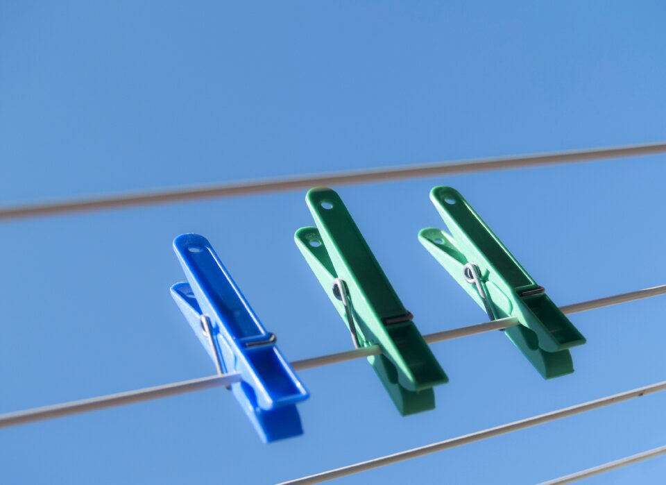 Clothes line sky summer