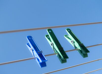 Clothes line sky summer