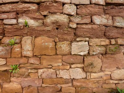 Quarry stone structure stone wall