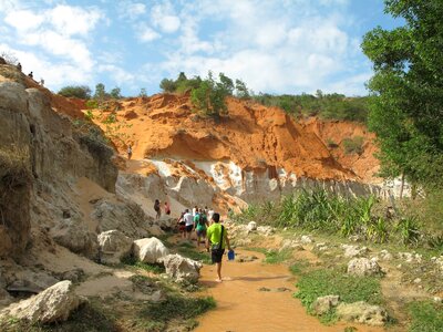 Vietnam desert promenade photo