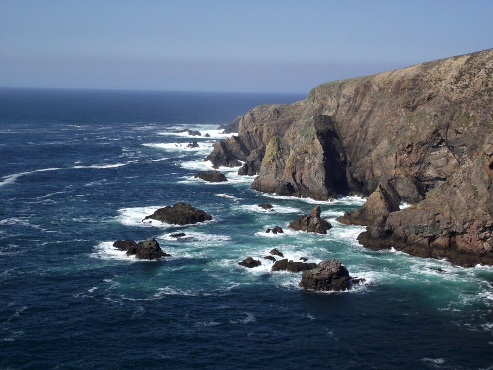 Rocks rock the cliffs