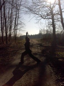 Relaxation sport forest path