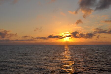Sky golden sunset caribbean photo