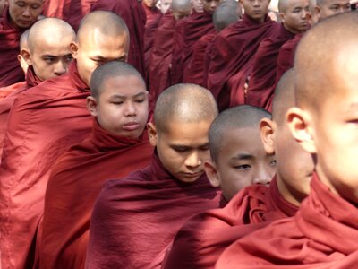 Myanmar burma monk photo